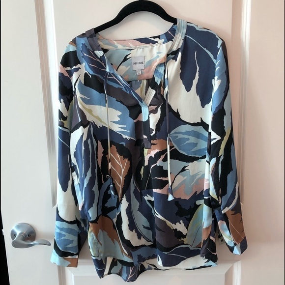 NIC AND ZOE Mixed Ivy Printed Blouse - Picture 6 of 13